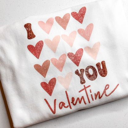 SALE - I Love You Valentine T- Shirt